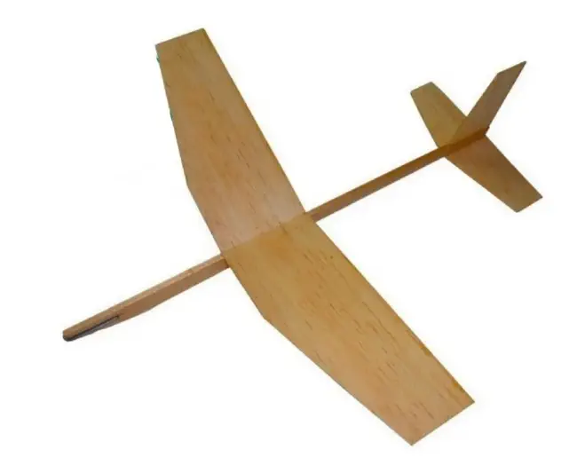 avión madera balsa